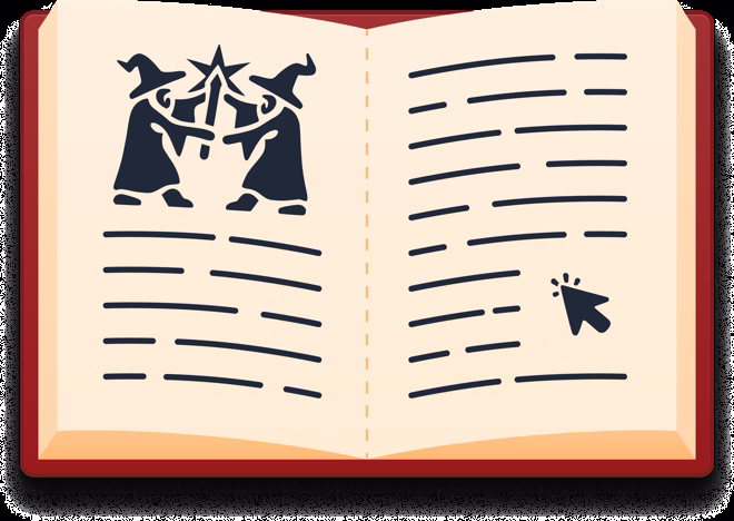 Red open book